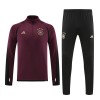 Allemagne Quarter Zip Sweat d'Entraînement 2022 Rouge Pour Homme